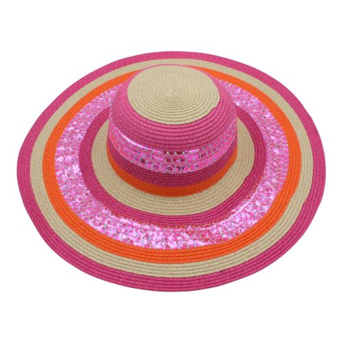 Csillogó Szalmakalap - Női Strandkalap 131510007