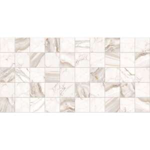 Marble Pattern PVC Decorative Panel, Grey and Orange, 96x48.5cm