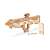 Zusammengebautes Wood Trick USG-2 Sturmgewehr 3D Holzpuzzle
