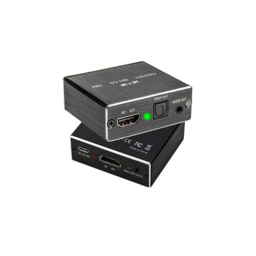 Hdmi Audio Leválasztó Digitális Analóg Adapter Spdif 2ch és 51ch Vagy 35mm Jack Audio Hang 7675