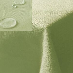 Jemidi grey water repellent tablecloth, 130x260 cm, close-up showing water droplets - Tablecloth