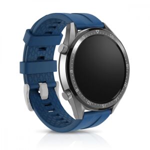 kwmobile blue silicone strap for Huawei Watch GT 46mm - Smart watch strap