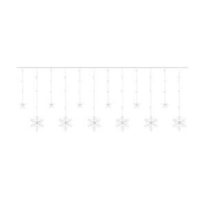 IsoTrade Lumini de cortină de Crăciun, model fulg de nea, lumină alb cald, 8 moduri de iluminare, interior-exterior, IP44, 138 LED-uri, 2,5 m - Nonbrand Ghirlande luminoase