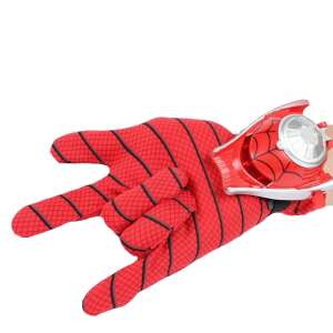 IdeallStore® Spiderman kesztyű gyerekeknek, korongokkal, Power Spider, univerzális méret, piros 76560560 Jelmezek gyerekeknek