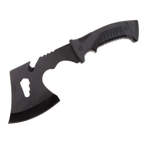 Ideallstore® Irish Wrath 28 cm čierna sekera z nerezovej ocele s puzdrom