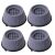 IdeallStore Washing Machine Anti Vibration Pads - 4 pcs - Dark Grey