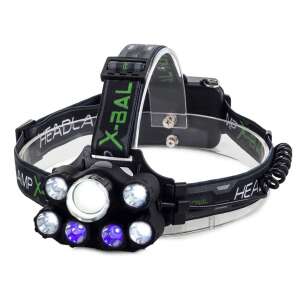 Čelová lampa Bailong T78 s LED CREE XM-L T6, UV LED a XP-E zoom LED - Baterky a čelovky