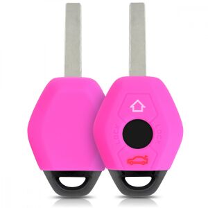 BMW Key Cover - 3 Buttons, Silicone, Pink, 42541.08