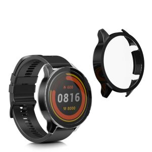 kwmobile Xiaomi Mi Watch etui ochronne na ekran, czarne i przezroczyste - Etui do inteligentnych zegarków