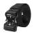 IdeallStore® tactical belt, black, 120 cm, nylon, quick release buckle