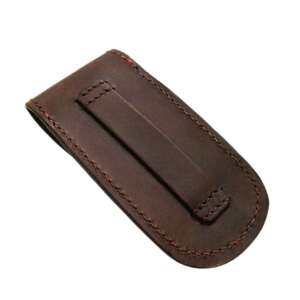 IdeallStore® Tactical Knife Sheath, Tactical Cover, Genuine Leather, 14 cm, Brown 76562773 - Storage & organization