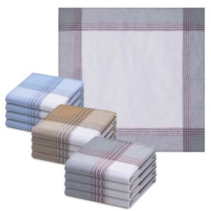 12-piece Jemidi Pocket Square Set, 40 x 40 cm, Multicolored, Cotton, 55059.09 131456560 - Jemidi