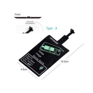 Wireless Receiver Type Charger - Micro USB, Envisage, 5V/1A output, electromagnetic induction phone charging, black