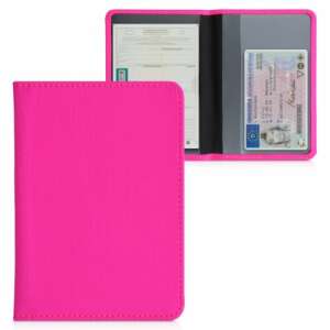 Kwmobile pink neoprene car document holder, front and back view - Dressing Accessory
