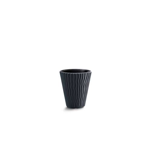 Prosperplast Virágkaspó Sandy 381x349mm antracit 84616607 - Prosperplast