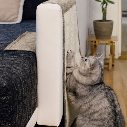 Škrabacia podložka pre mačky, 60x45 cm, sisal, hnedá, 48412.24.02