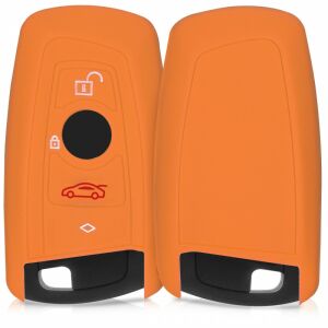 BMW Key Cover - 4 Buttons, Silicone, Orange, 40949.29