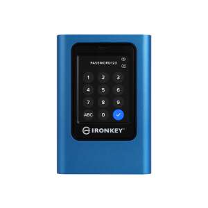 Kingston IronKey Vault Privacy 960GB titkosított külső SSD, kék - Kingston
