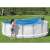 Bestway napelemes medence takaró, 462 cm, medencére helyezve