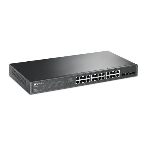TP-Link JetStream T1600G-28PS 24-Port Gigabit PoE+ Smart Switch 4 SFP porttal - Hálózati switch