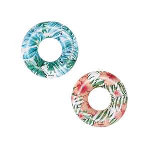 Bestway Tropische Palmen aufblasbarer Schwimmring, 119 cm - Schwimmreifen