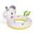 Bestway inflatable unicorn float for kids, white unicorn with rainbow mane and tail, stars on the float