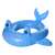 Bestway inflatable whale float for kids, blue whale with white eyes and pink mouth