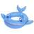 Bestway inflatable whale float for kids, blue whale with white eyes and pink mouth