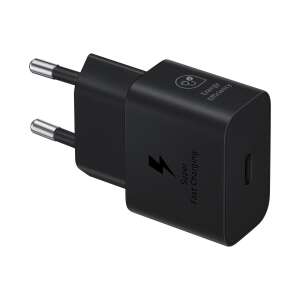 Samsung 25W Super Fast Charging Power Adapter with USB-C port, black - Network Adapter
