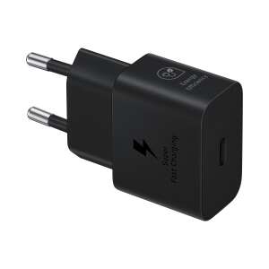 Samsung EP-T2510 Super Fast Charging 25W USB-C Wall Charger, Black - Samsung Network Adapter