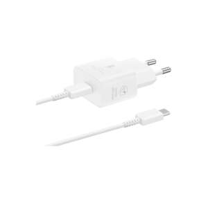 Adaptor de alimentare Samsung 25W USB-C cu cablu, alb, EP-T2510XWEGEU - Samsung Încărcător de telefoane
