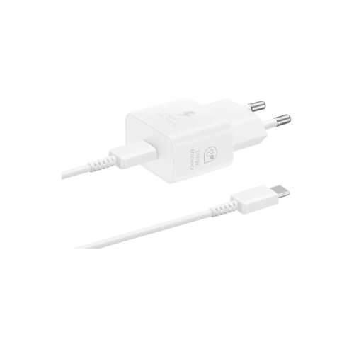 Adaptor de alimentare Samsung 25W USB-C cu cablu, alb, EP-T2510XWEGEU