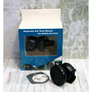 Mágneses Telefontartó - Szellőzőrács - Fekete