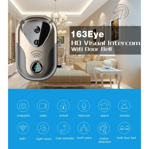 163Eye Okos Ajtócsengő HD Kamera - WiFi