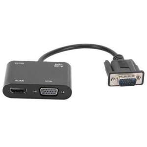 SilverHome VGA--HDMI+VGA Átalakító + Audio bemenet 76616193 