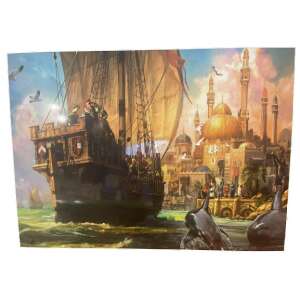 Mad-Kobi 1000 Darabos Puzzle - Történelmi Hajó és Keleti Város - 70x50cm