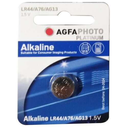 Gombelem Alkáli AG13 LR44, AgfaPhoto Platinum