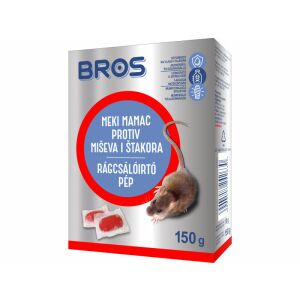 Bros Pastă raticidă 150g - Momeală otravă pentru șoareci și șobolani - Produse pentru deratizare