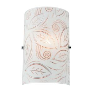 Natur Falilámpa levélmintás fali lámpa, fehér kivitel - Fali lámpa