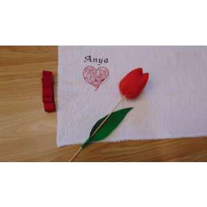 Anyák napi törölköző piros tulipánnal#ANYA 32494371 