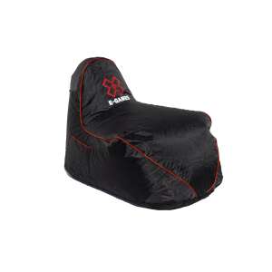 Fekete E-Games Gamer babzsákfotel, 78x78x108 cm - Babzsákfotel & Ülőke