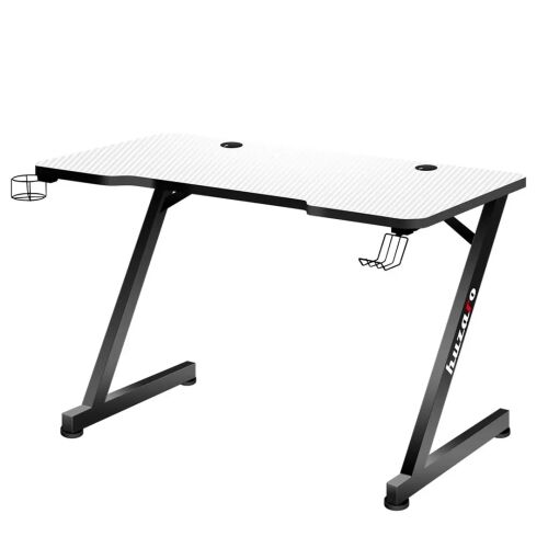 Huzaro Hero 2.5 white gaming desk isolated view
