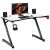 Huzaro Hero 2.5 gaming desk, white, with monitor, speakers, and accessories