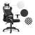 Huzaro Force White Mesh 6.0 Gamer szék nyak-és derékpárnával #fekete-fehér 32494579}