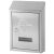 STR classic stainless steel mailbox, silver