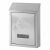 STR classic stainless steel mailbox, silver