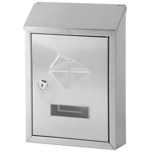 STR klasszikus rozsdamentes acél Postaláda #ezüst 