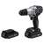 Black+Decker BDCHD18SC2K-QW cordless drill driver, 18V, 2x1.5Ah battery, charger, front view