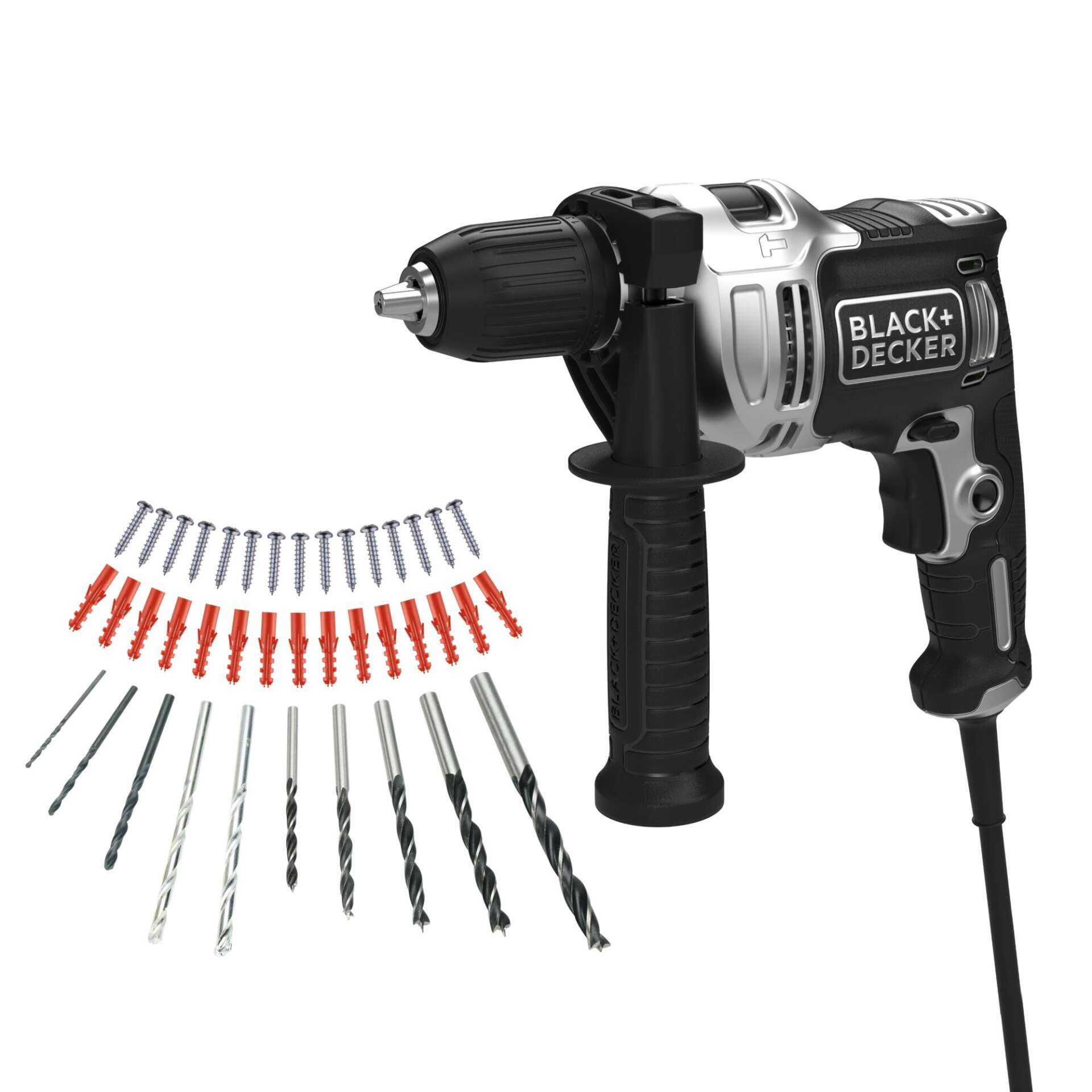 Black and Decker BEH71A40SKQS Ütvefúró 710W, Szürke