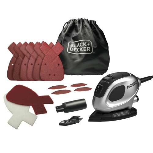 Black+Decker Mouse csiszoló, 55W, csiszoló tartozékokkal